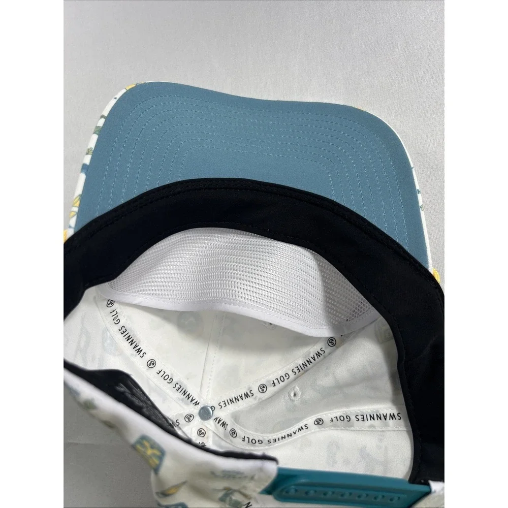 Swannies Golf Hat Zinny‎ Rope Trucker SnapBack OSFM Golf Cap Rubber Patch